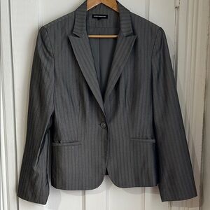 Express Charcoal Pinstripe Women's Blazer